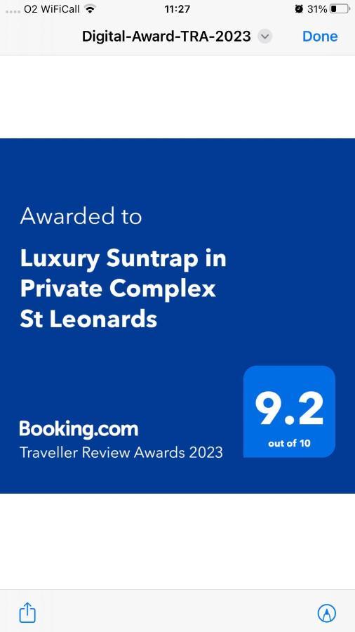 Luxury Suntrap In Private Complex St Leonards Lägenhet Hastings Exteriör bild